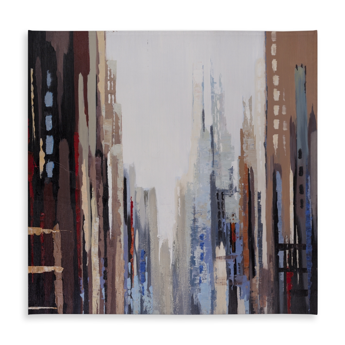 Picture of Begin Home Decor C1TC58585Z46AK 58 x 58 in. Abstract Buildings Tablecloth - Indoor & Outdoor Home Decor