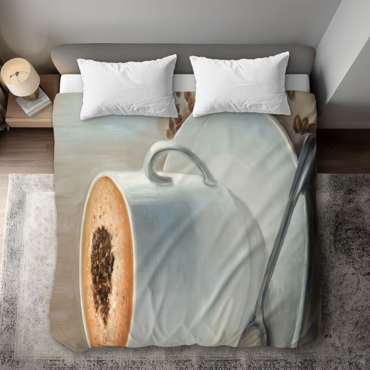 C1DCKSW0OJ7OFP Cappuccino Time King Size Duvet Cover - Object Kitchen Home Decor