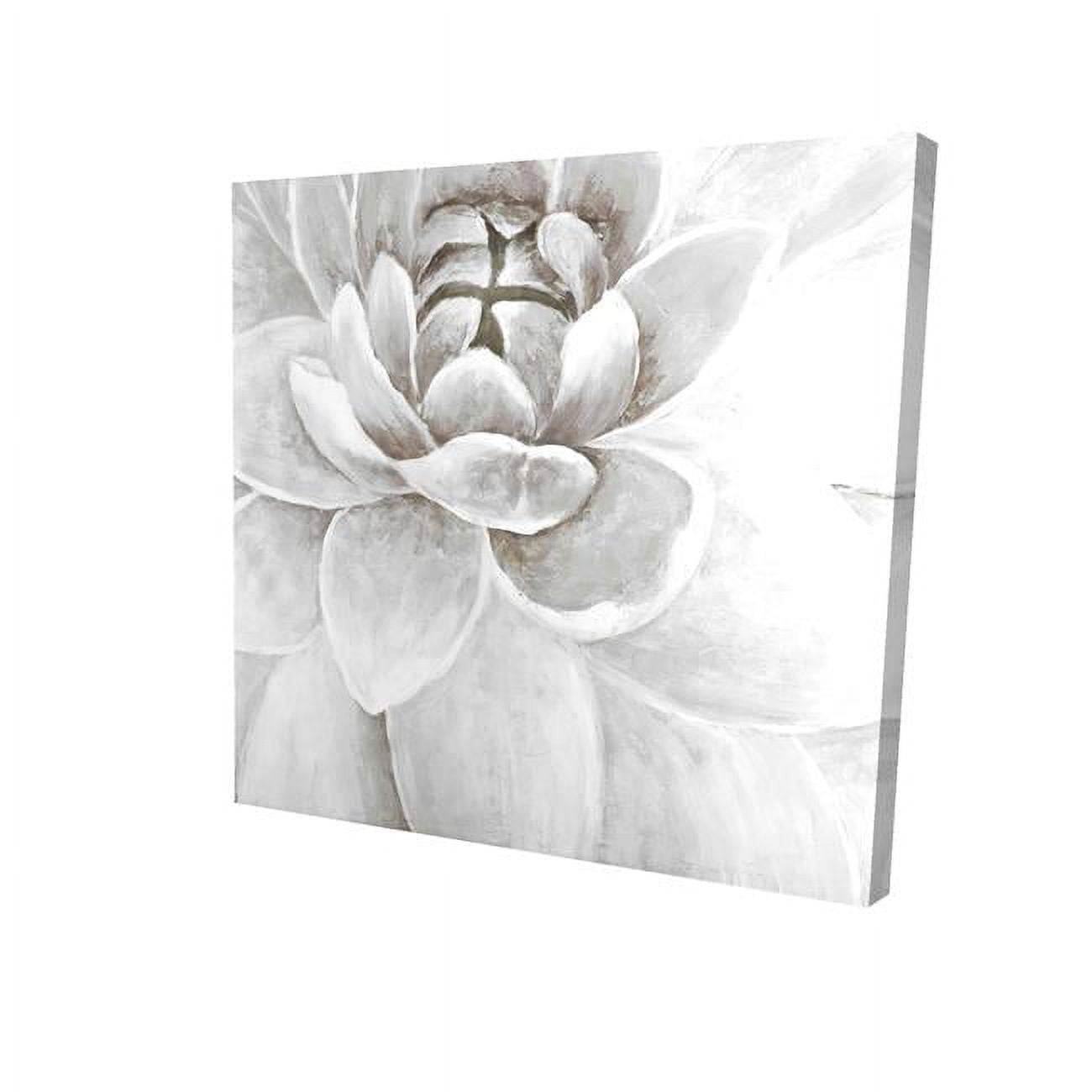 12 x 12 in. Delicate White Chrysanthemum-Print on Canvas