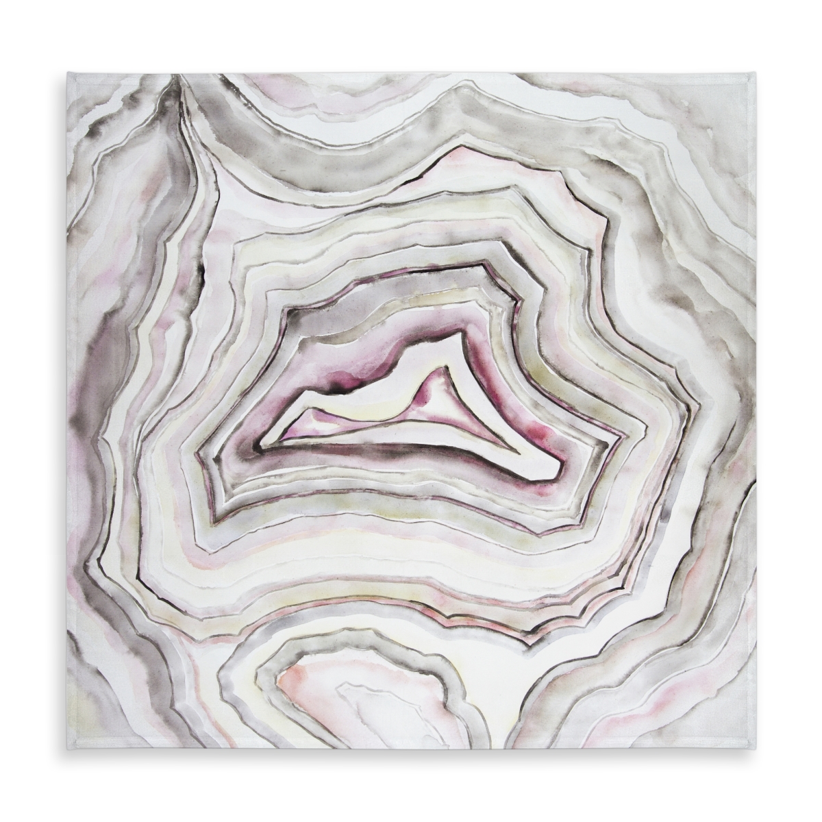 Picture of Begin Home Decor C1TC5858CQX4PW 58 x 58 in. Geode Pattern Pink Tablecloth - Indoor & Outdoor Home Decor
