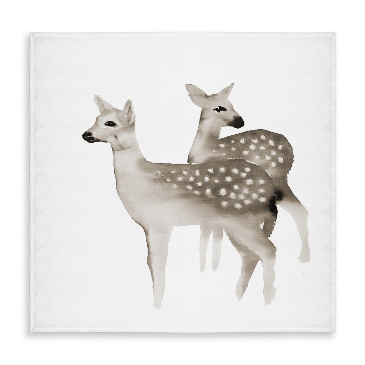 Picture of Begin Home Decor C1TC585849WOFE 58 x 58 in. Deer Bedroom Brown Faons Tablecloth - Indoor & Outdoor Decor