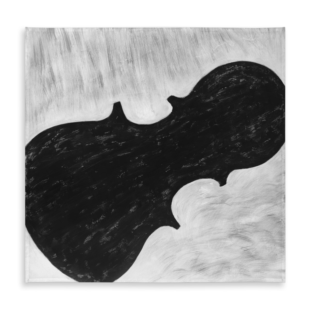 Picture of Begin Home Decor C1TC585864TT9E 58 x 58 in. Violin Silhouette Tablecloth - Monochrome Indoor & Outdoor Decor