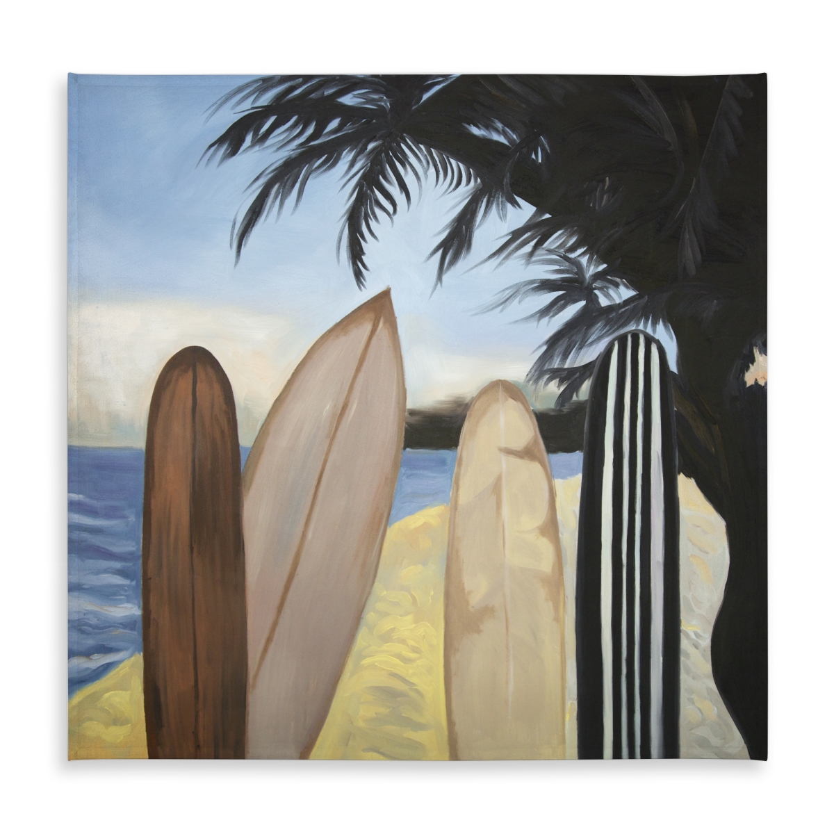 Picture of Begin Home Decor C1TC58581L10R5 58 x 58 in. Surfboards Tablecloth - American Hobbies Indoor & Outdoor Decor