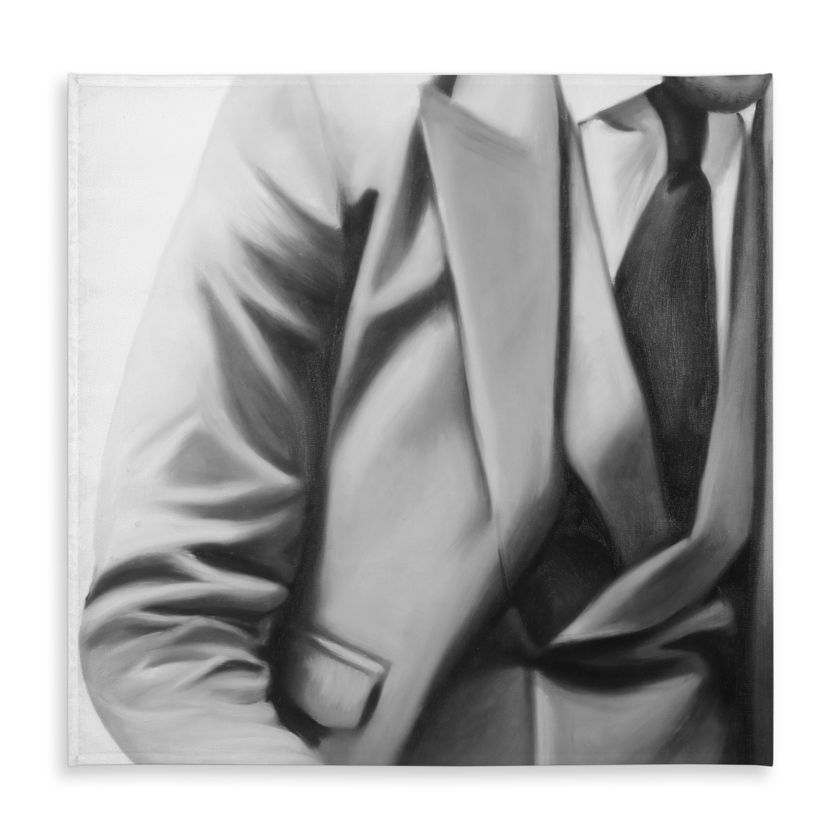 Picture of Begin Home Decor C1TC5858NK9OAR 58 x 58 in. Elegant Businessman Monochrome Tablecloth - Indoor & Outdoor Decor