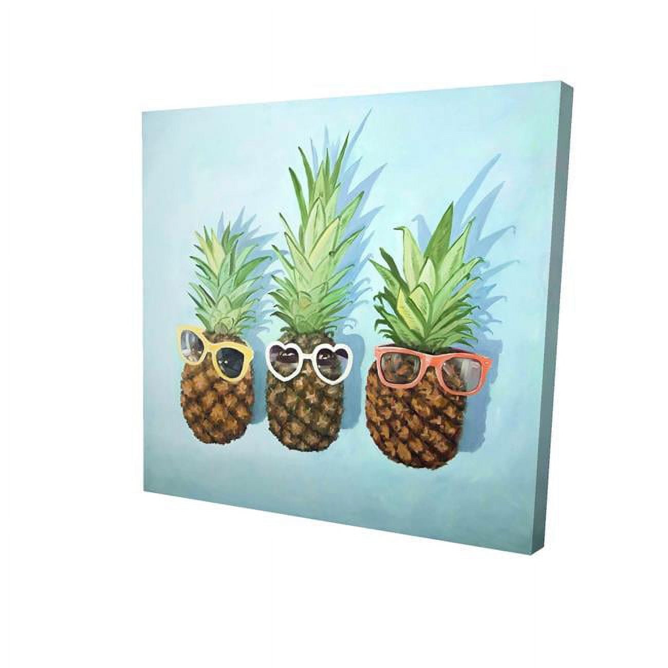 12 x 12 in. Summer Pineapples-Print on Canvas