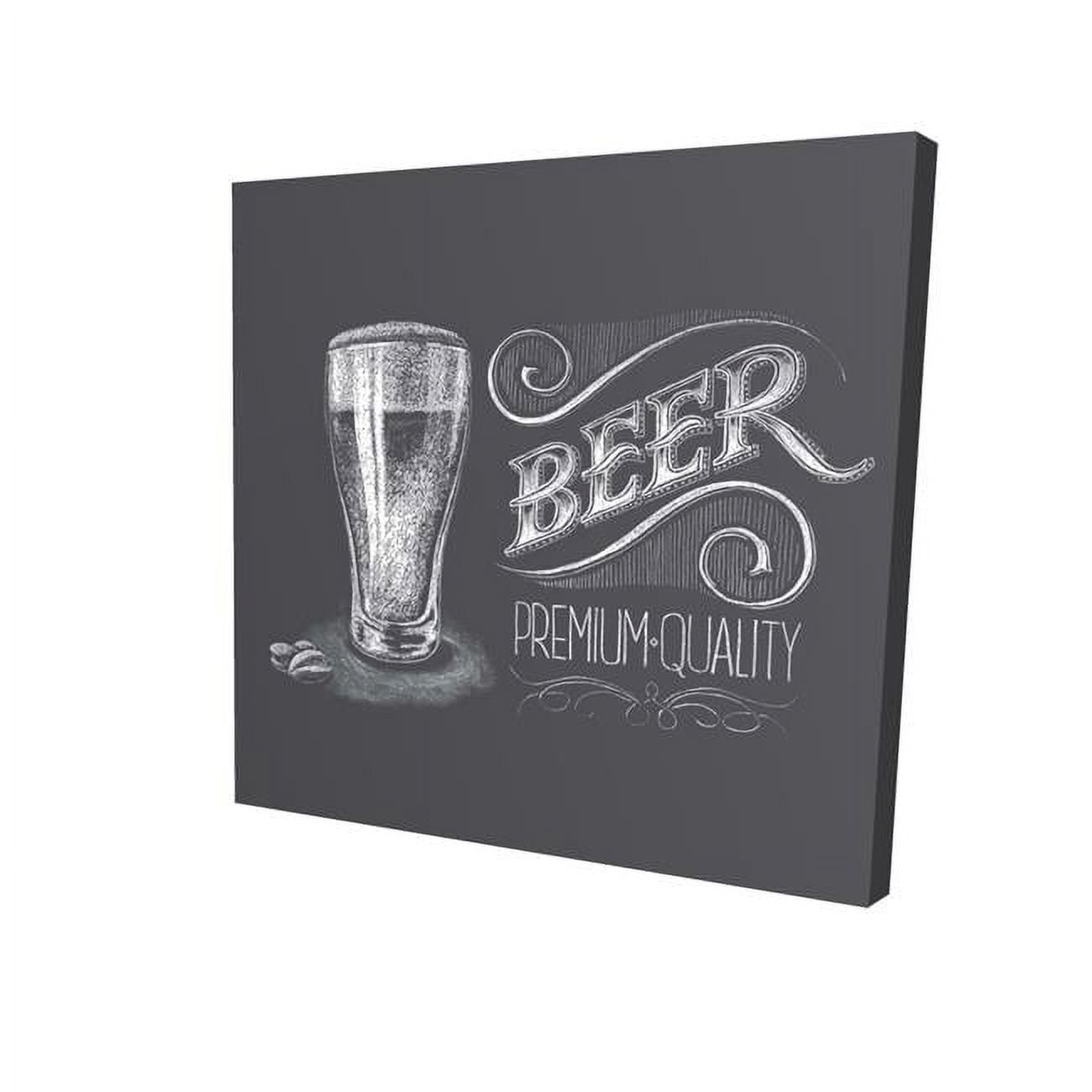 12 x 12 in. Vintage Beer Signboard-Print on Canvas