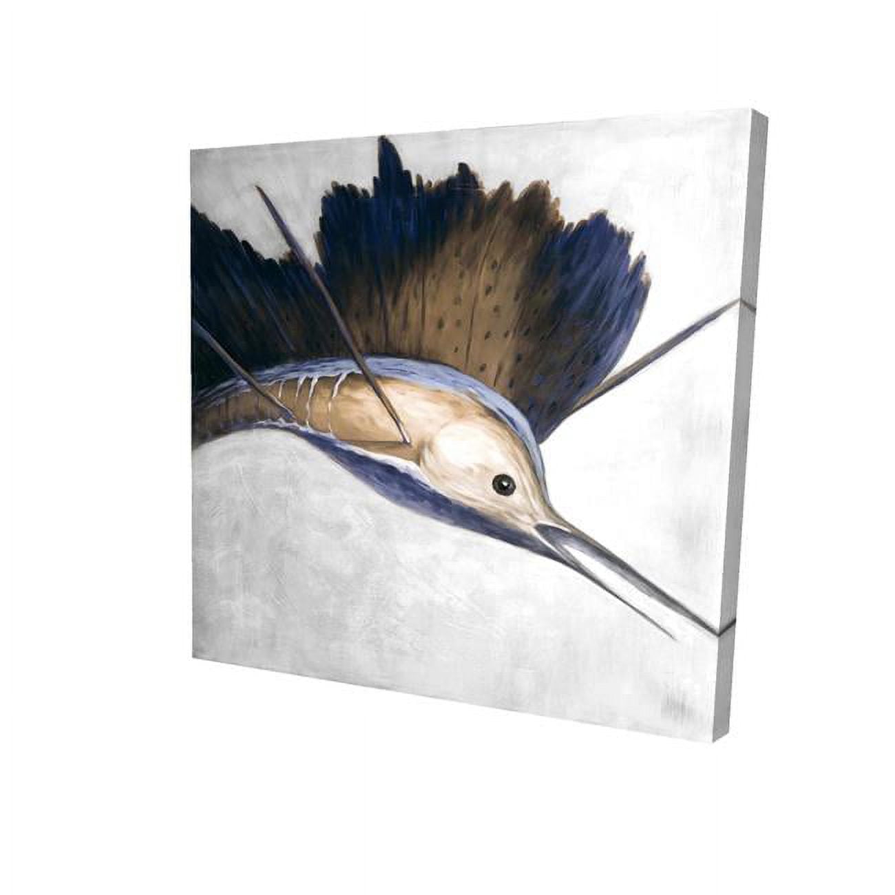 16 x 16 in. Abstract Swordfish-Print on Canvas