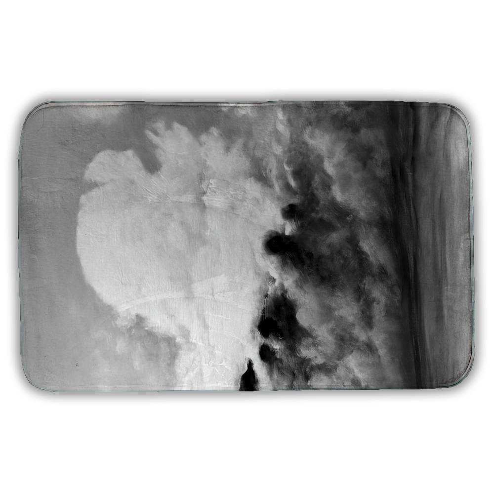 5930-3421-LA59-2 21 x 34 in. Clouds Bath Mat - White Mountains Bedroom Decor - Home Style
