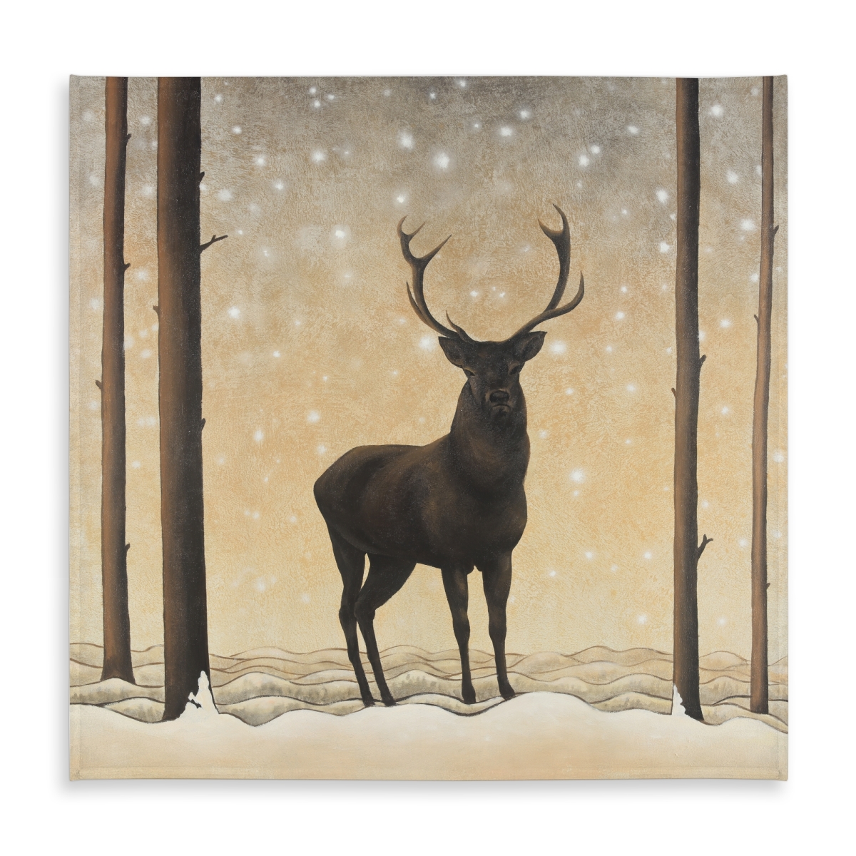 Picture of Begin Home Decor C1TC5858IDNL3H 58 x 58 in. Rustic Roe Deer Tablecloth - Indoor & Outdoor Home Decor