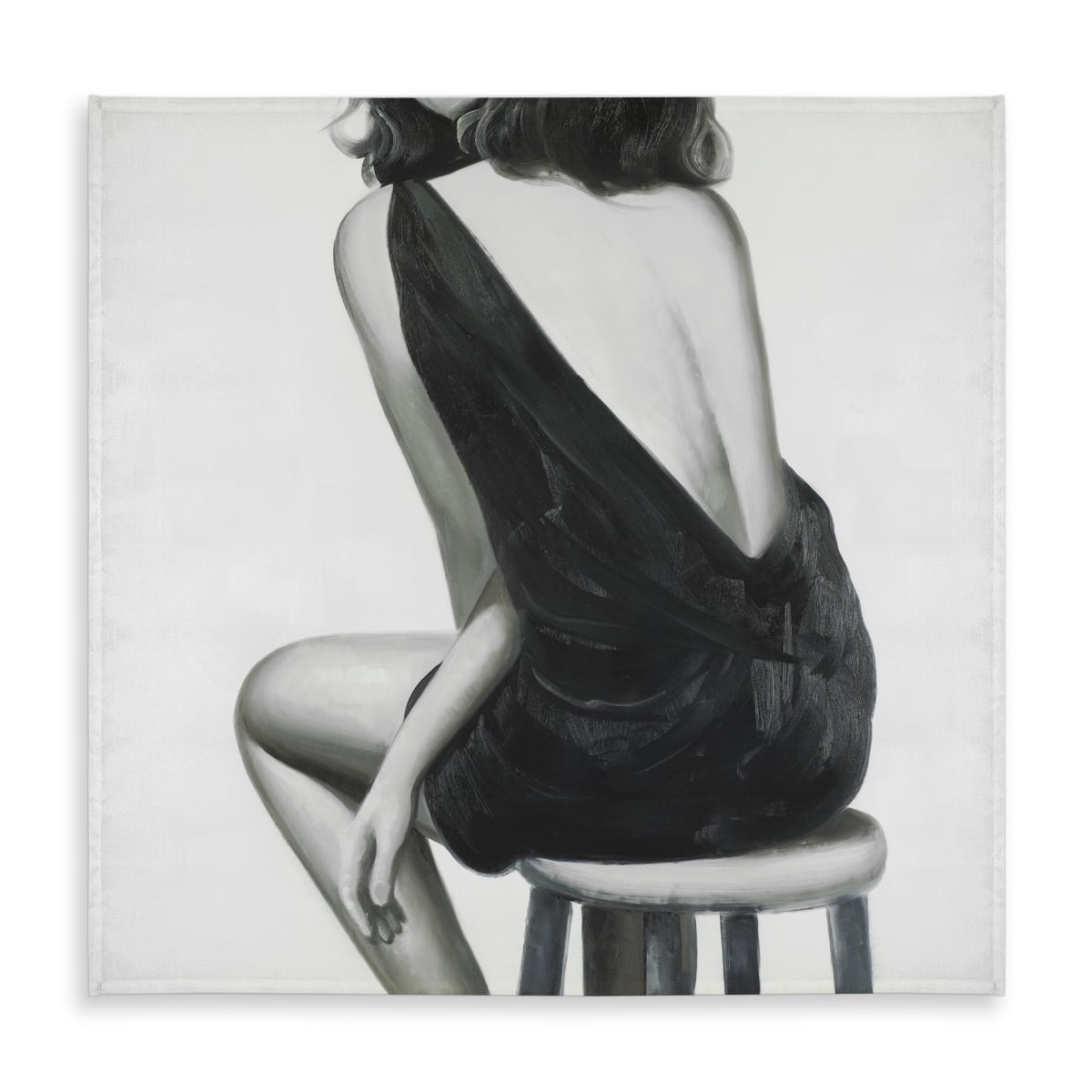 Picture of Begin Home Decor C1TC5858BWKRO2 58 x 58 in. Pretty Woman Fashion Monochrome Tablecloth - Home Decor