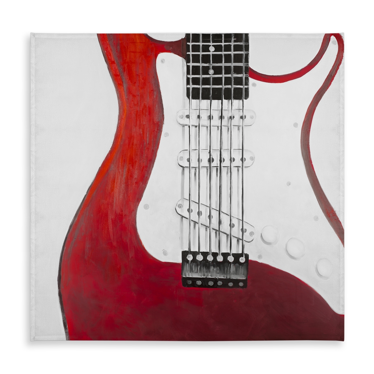 Picture of Begin Home Decor C1TC5858QYURJO 58 x 58 in. Red Electric Guitar Tablecloth - Indoor & Outdoor Home Decor