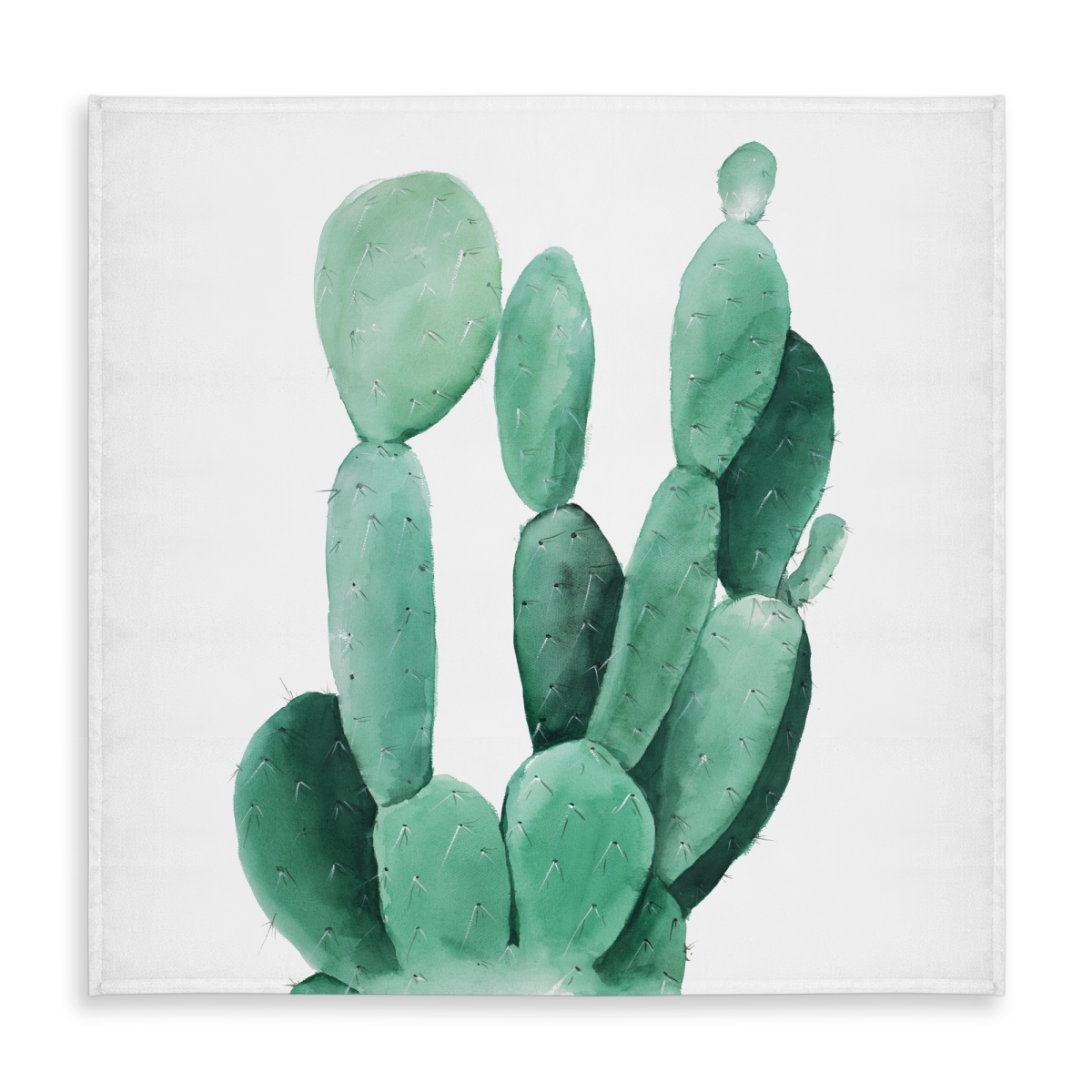 Picture of Begin Home Decor C1TC58589E6LHP 58 x 58 in. Watercolor Paddle Cactus Tablecloth - Indoor & Outdoor Decor