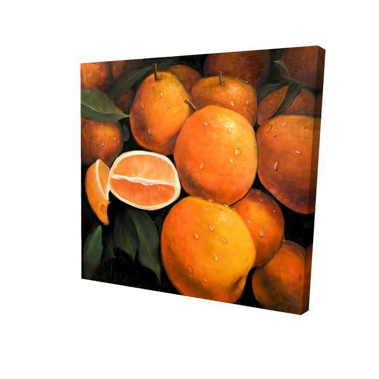 12 x 12 in. Fresh Oranges-Print on Canvas