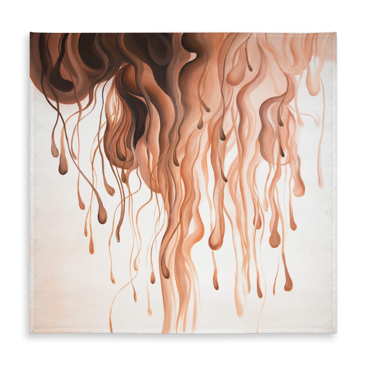 Picture of Begin Home Decor C1TC58585C7D23 58 x 58 in. Eruption Bedroom Tablecloth - Abstract Orange Indoor & Outdoor Decor
