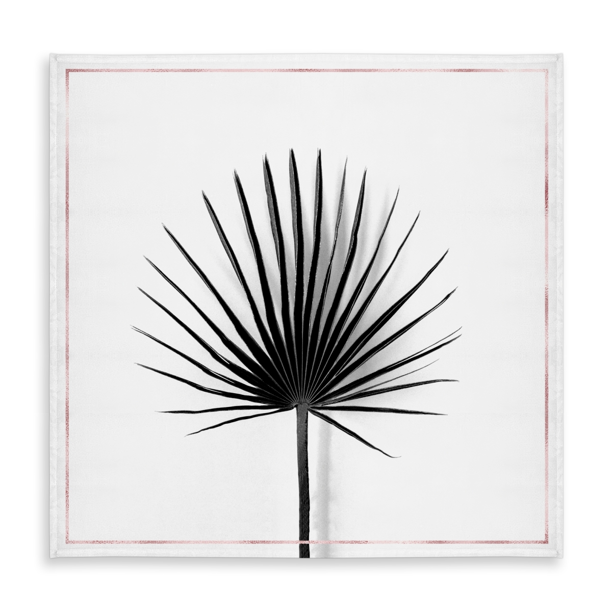 Picture of Begin Home Decor C1TC5858X7VWBK 58 x 58 in. Cabbage Palm Leaf Tablecloth - Exotic White Indoor & Outdoor