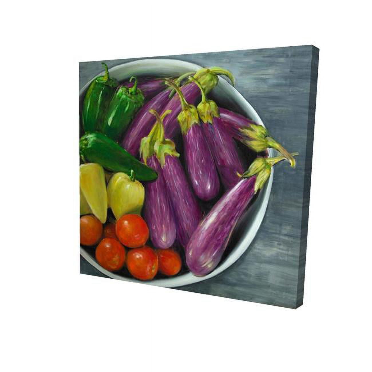 12 x 12 in. Bowl of Vegetables-Print on Canvas
