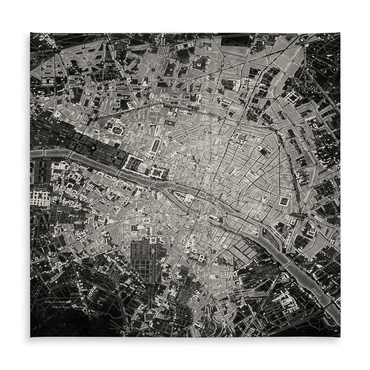 Picture of Begin Home Decor C1TC5858MLVE89 58 x 58 in. Airplane Satellite View Tablecloth - Indoor Outdoor Decor