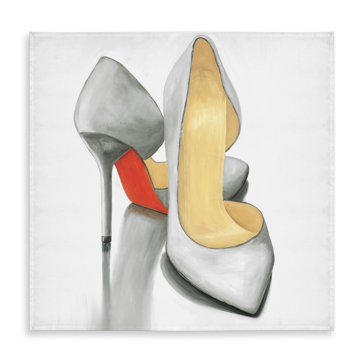 Picture of Begin Home Decor C1TC5858BQ6PVH 58 x 58 in. High Heel Ready To Wear Tablecloth - Fashion Bedroom Shoes Decor