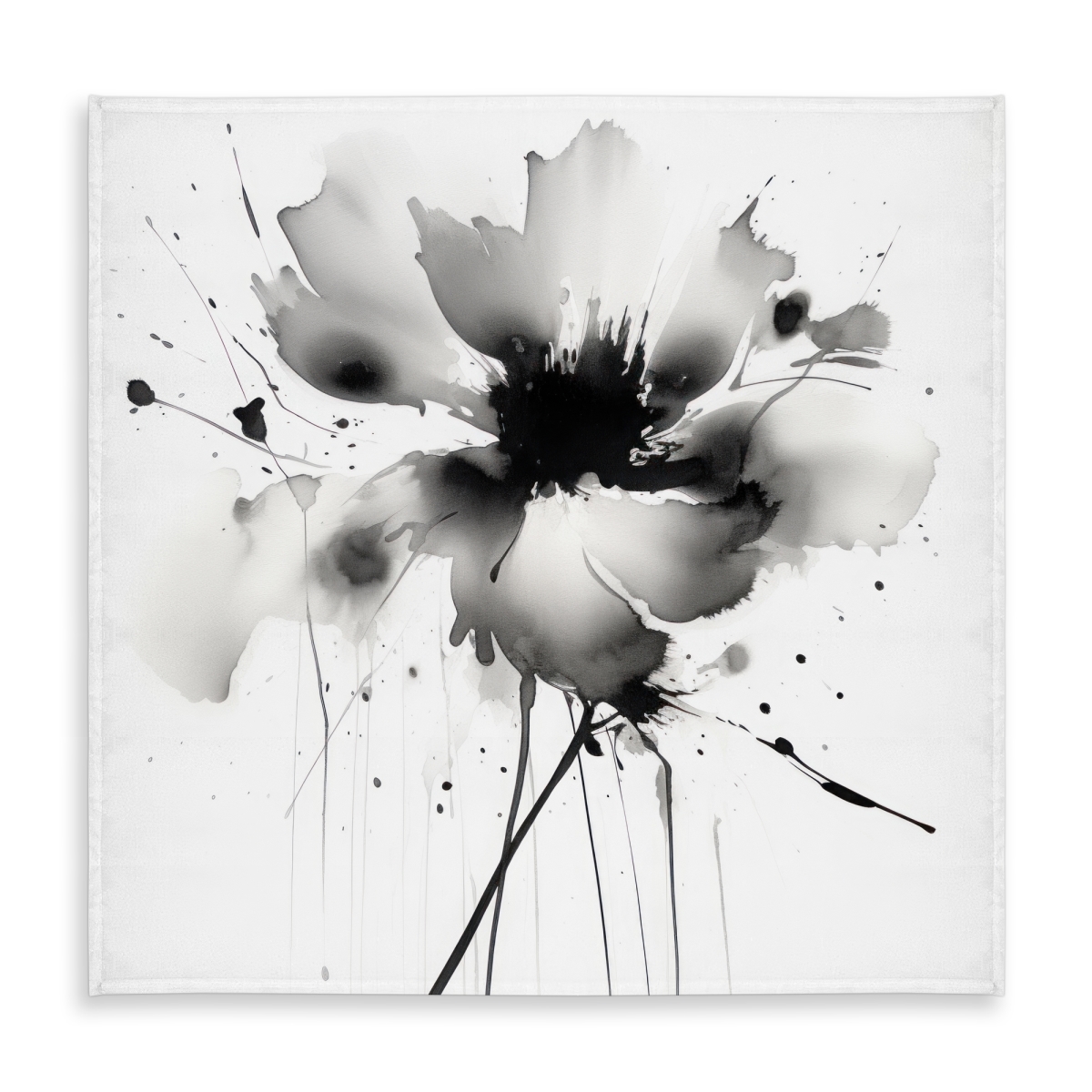 Picture of Begin Home Decor C1TC58581Y56YS 58 x 58 in. Abstract Flower Tablecloth - Minimalist Indoor & Outdoor Decor