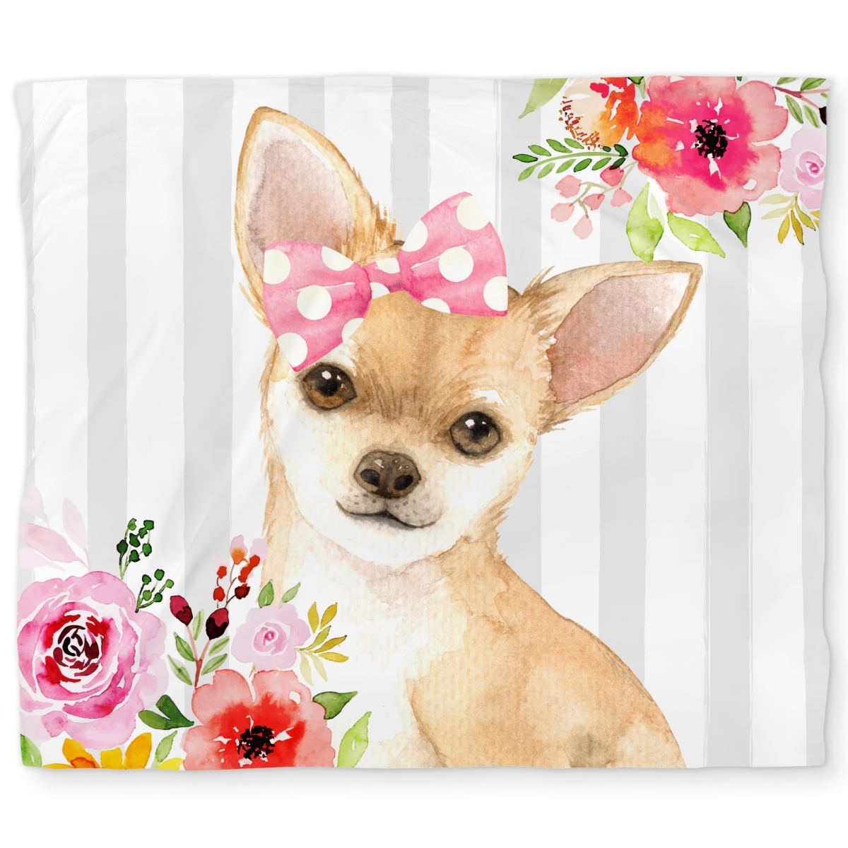 C1DCKSW0R6X9OZ Chihuahua Dog King Size Duvet Cover - Cute Animals Bedroom Decor