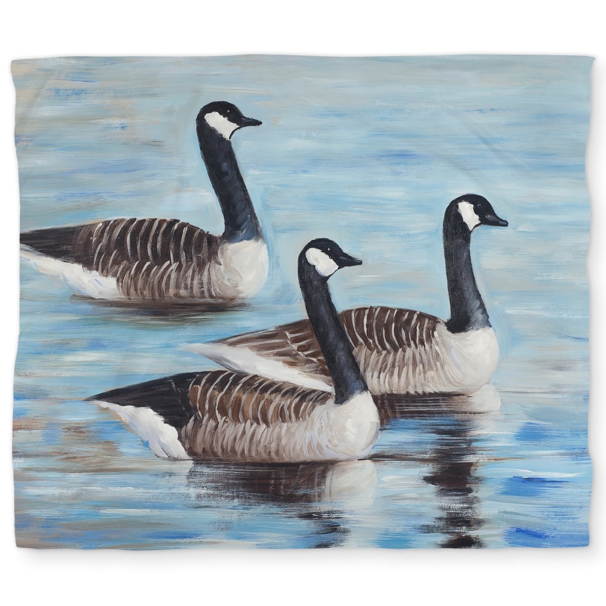 C1DCKSW02AE3B4 Canada Geese in Water Rustic King Size Duvet Cover for Home Decor