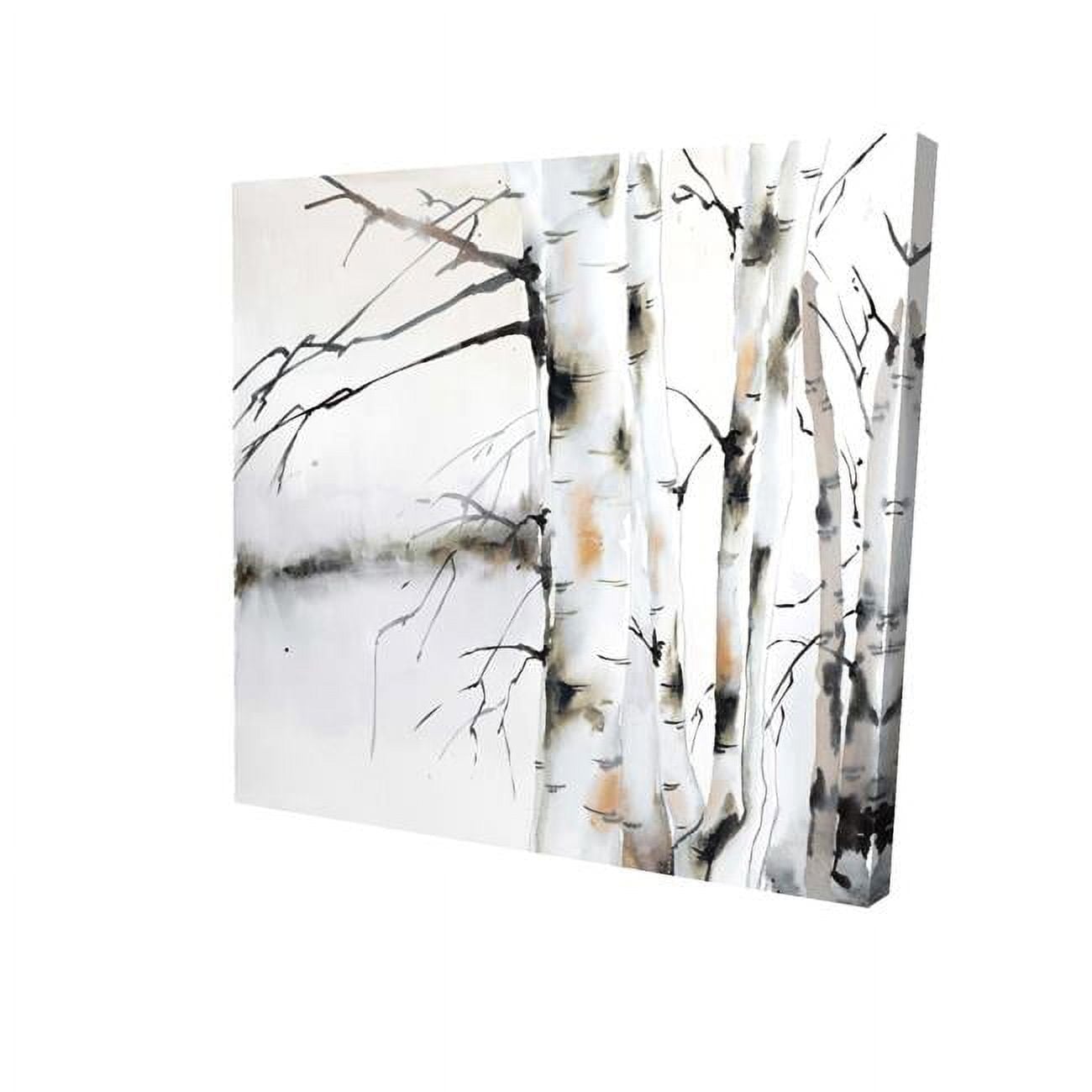 12 x 12 in. Winter Birches-Print on Canvas