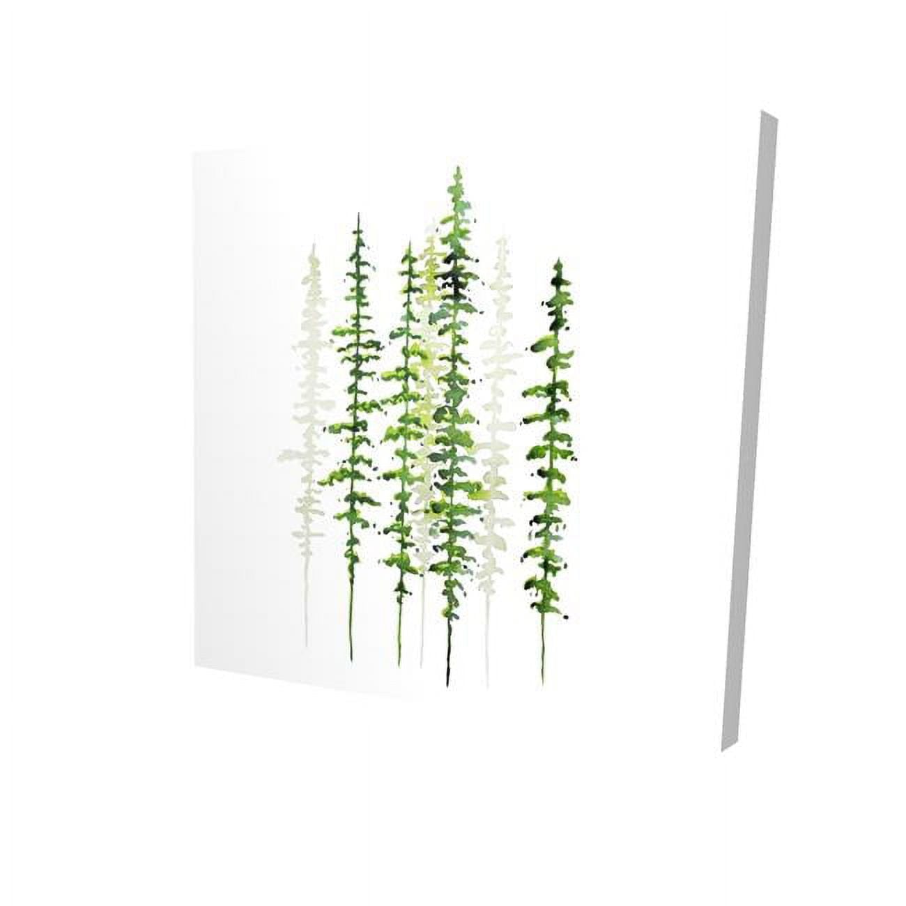 12 x 12 in. Minimalist Trees-Print on Canvas