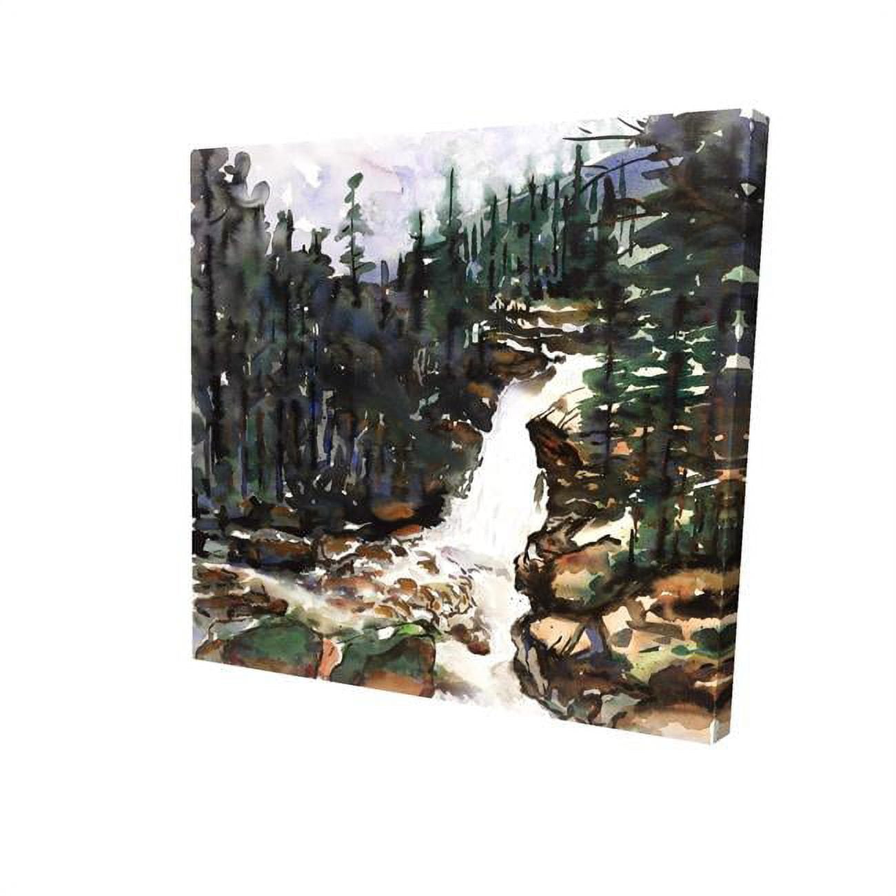 12 x 12 in. Falls of Alberta-Print on Canvas