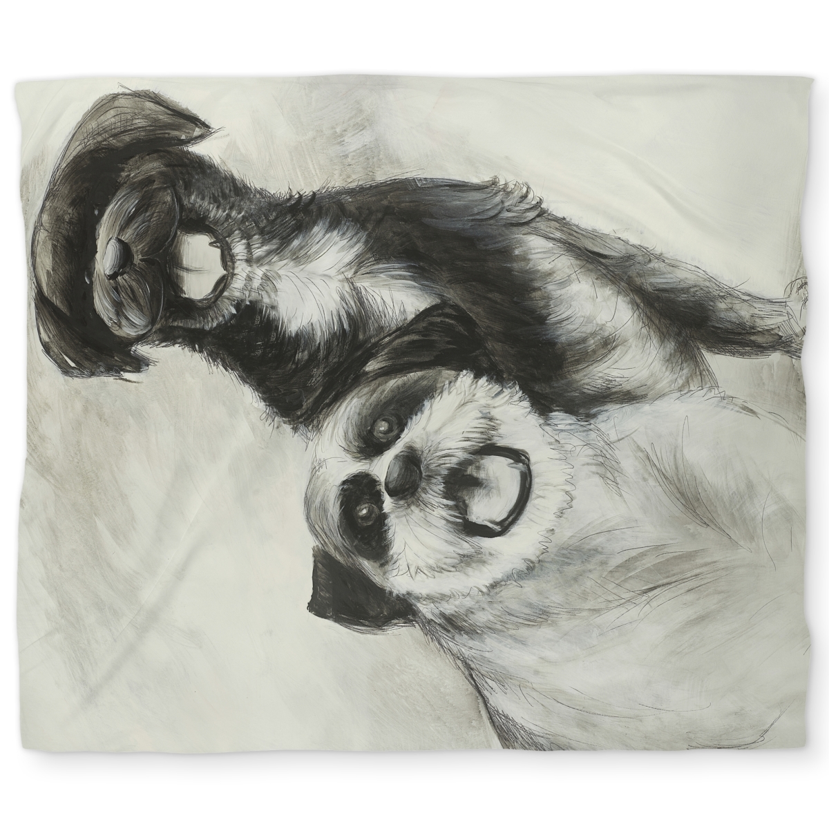 C1DCKSW04AUFI0 Happy Dogs Sketch King Size Duvet Cover - Bedroom Decor for Dog Lovers