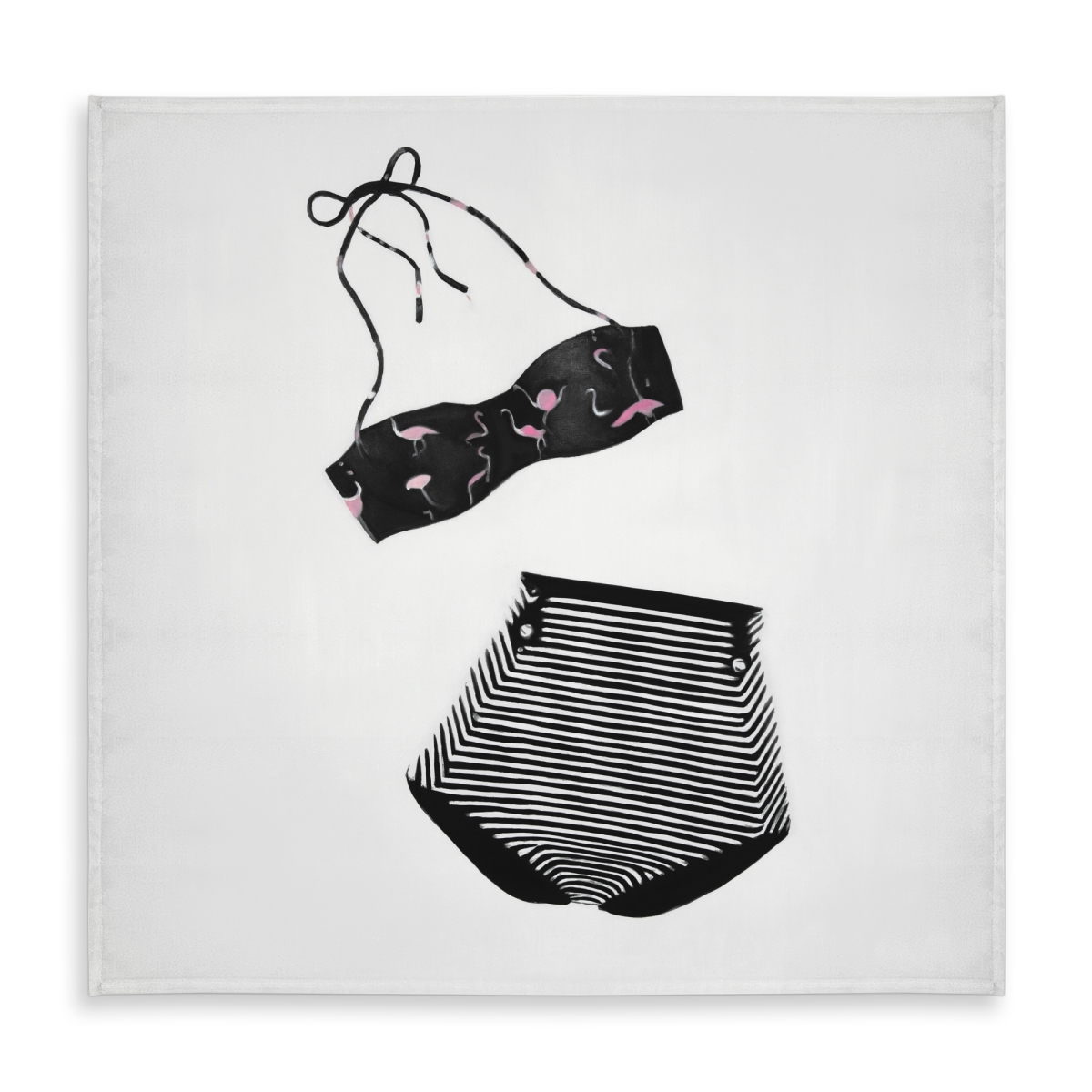 Picture of Begin Home Decor C1TC58587WRN9U 58 x 58 in. Vintage Womens Swimsuit Tablecloth - Bedroom Decor & More