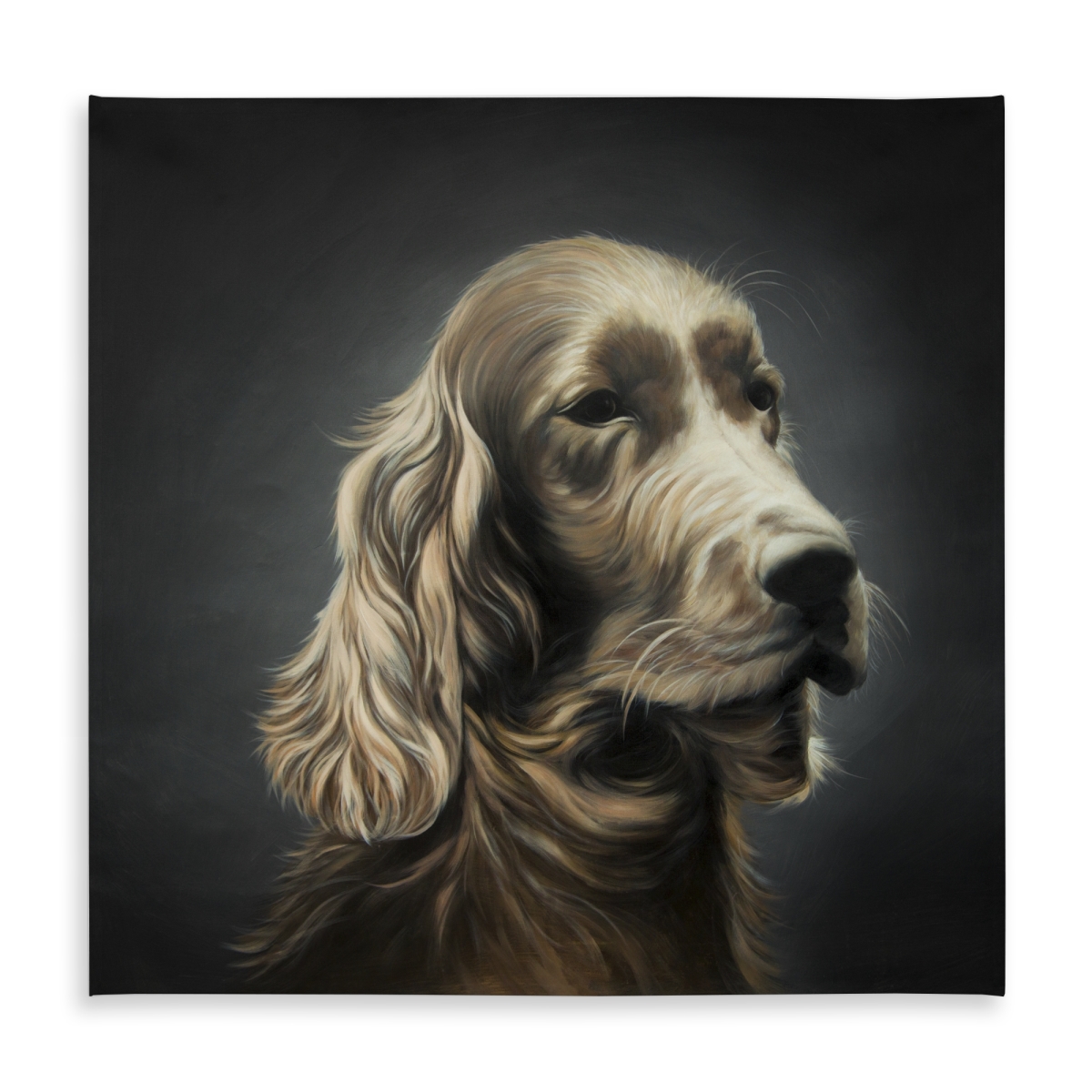 Picture of Begin Home Decor C1TC585812NIEK 58 x 58 in. Field Spaniel Tablecloth - Indoor & Outdoor Animal Decor