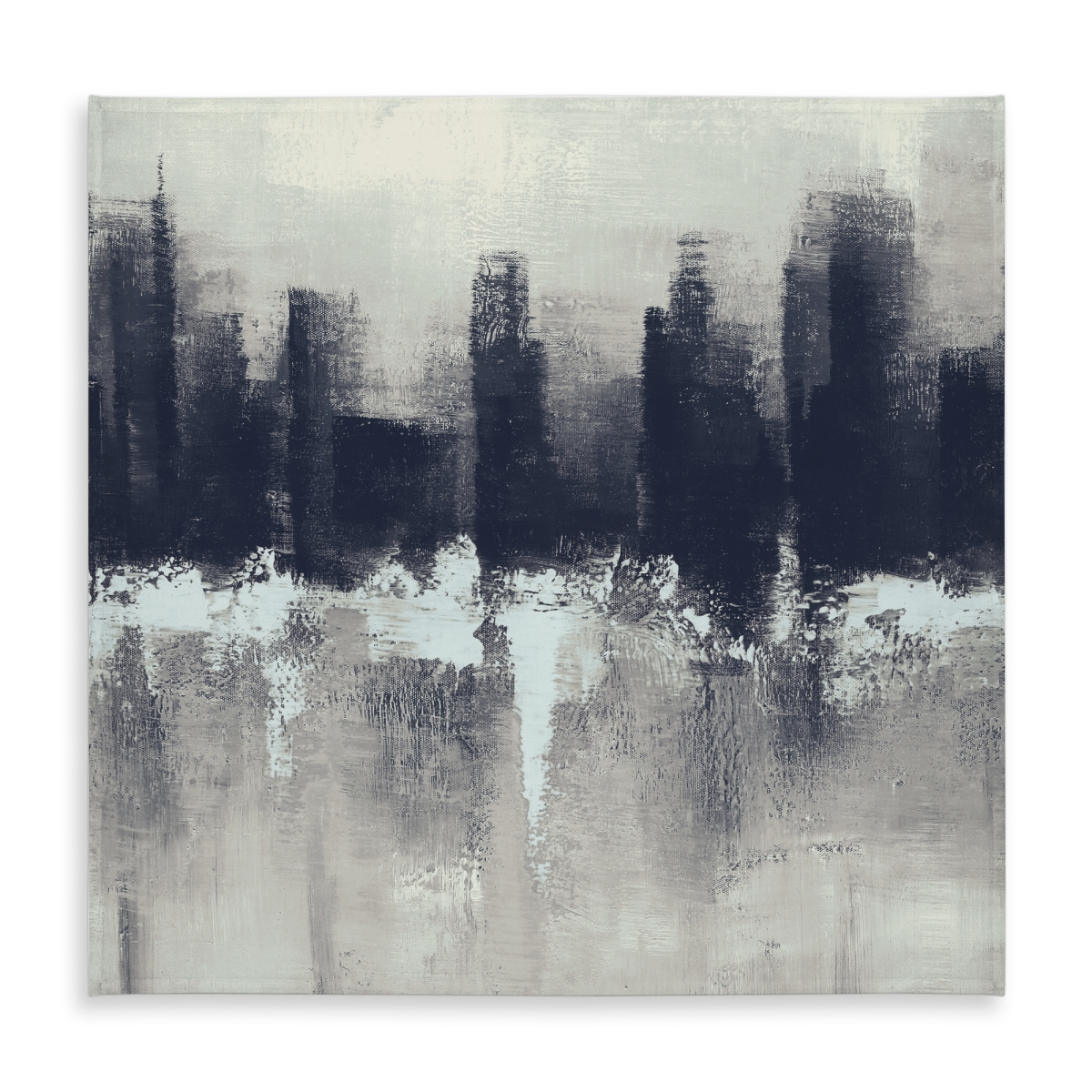 Picture of Begin Home Decor C1TC5858V9NYPB 58 x 58 in. Dark City Industrial Tablecloth - Indoor & Outdoor Home Decor