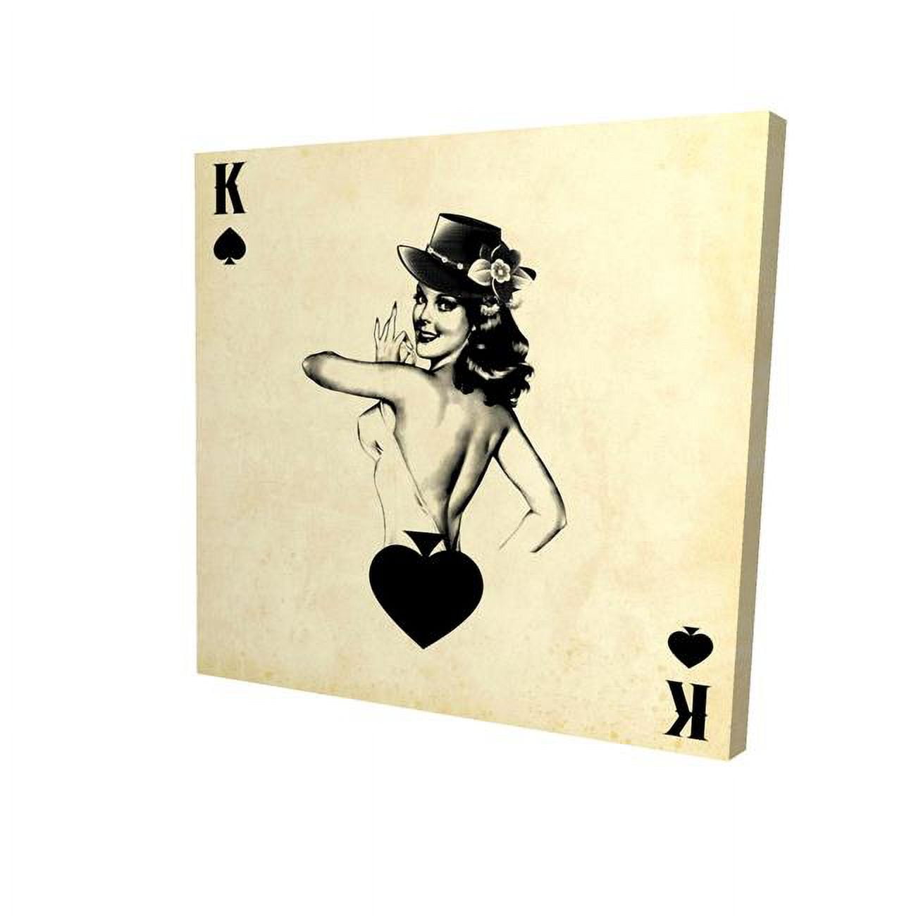 12 x 12 in. King of Spades-Print on Canvas