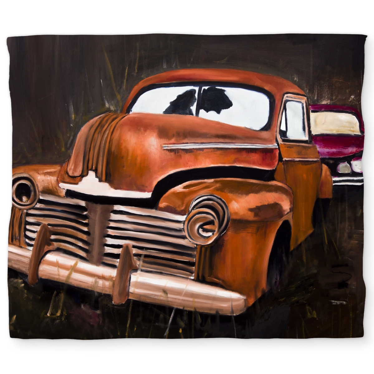 C1DCKSW01ID1EP Old Car Crash Still Life King Size Duvet Cover - White Back Decor