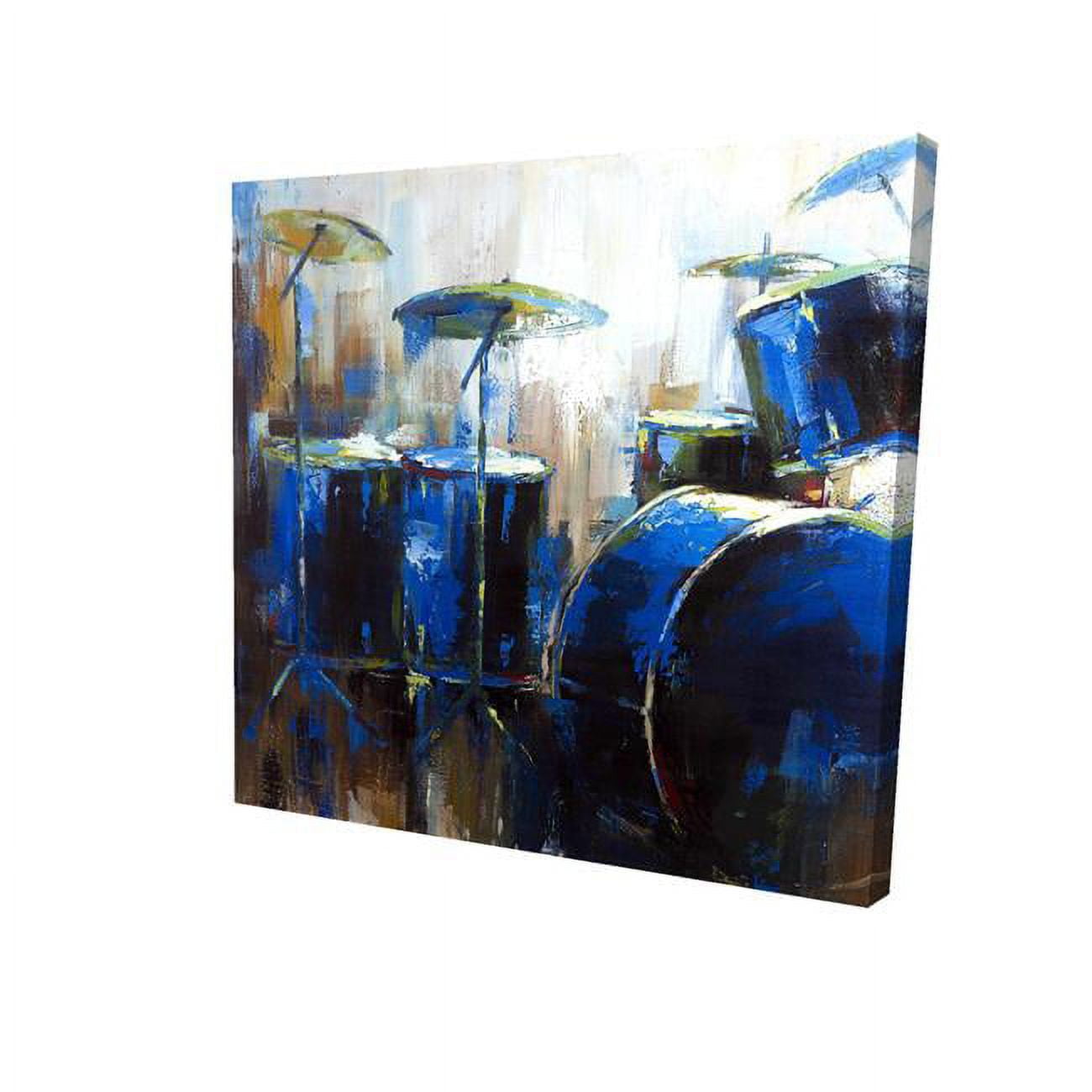 12 x 12 in. Asbtract Drums-Print on Canvas