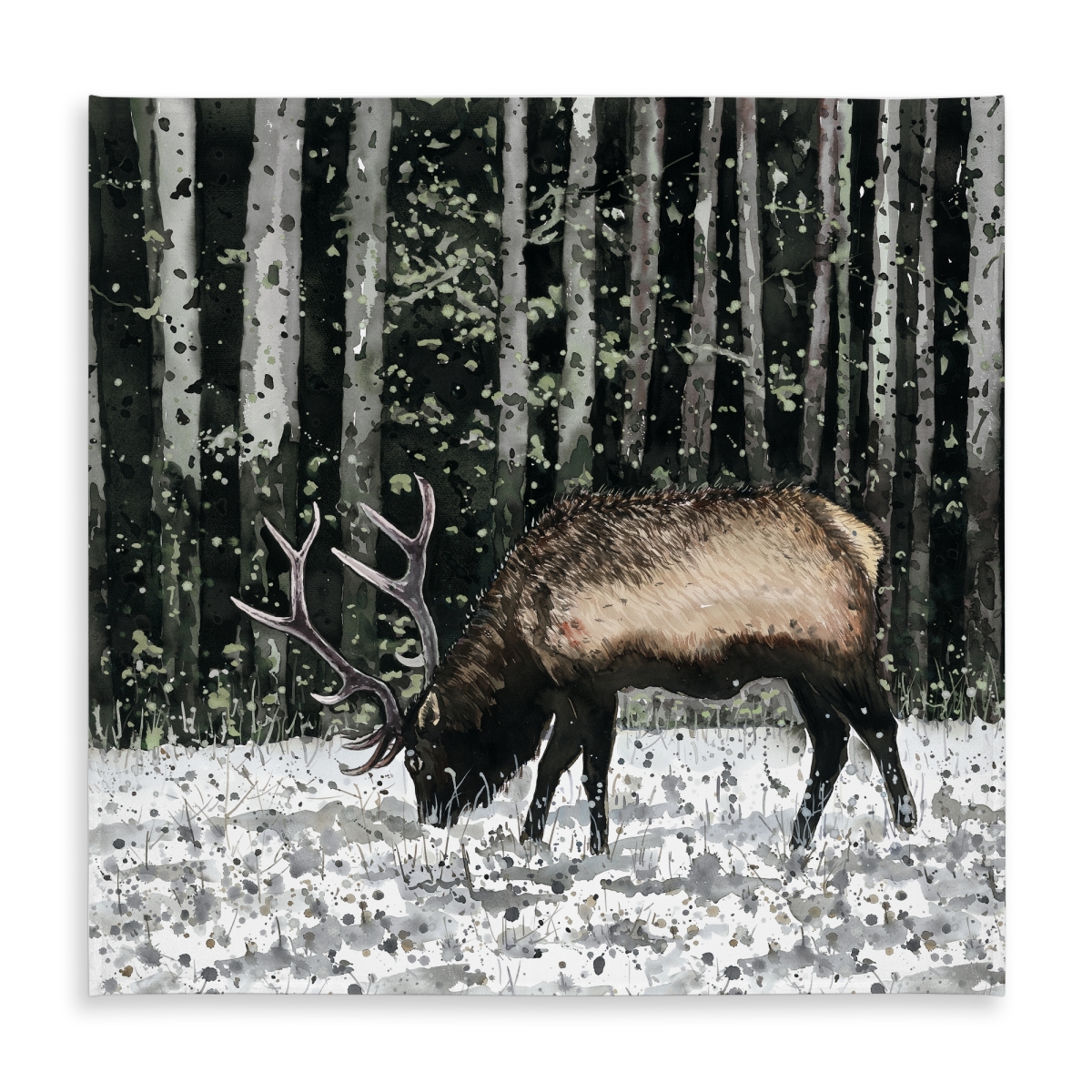 Picture of Begin Home Decor C1TC5858TVO4A0 58 x 58 in. Caribou in the Forest Tablecloth - Indoor & Outdoor Home Decor
