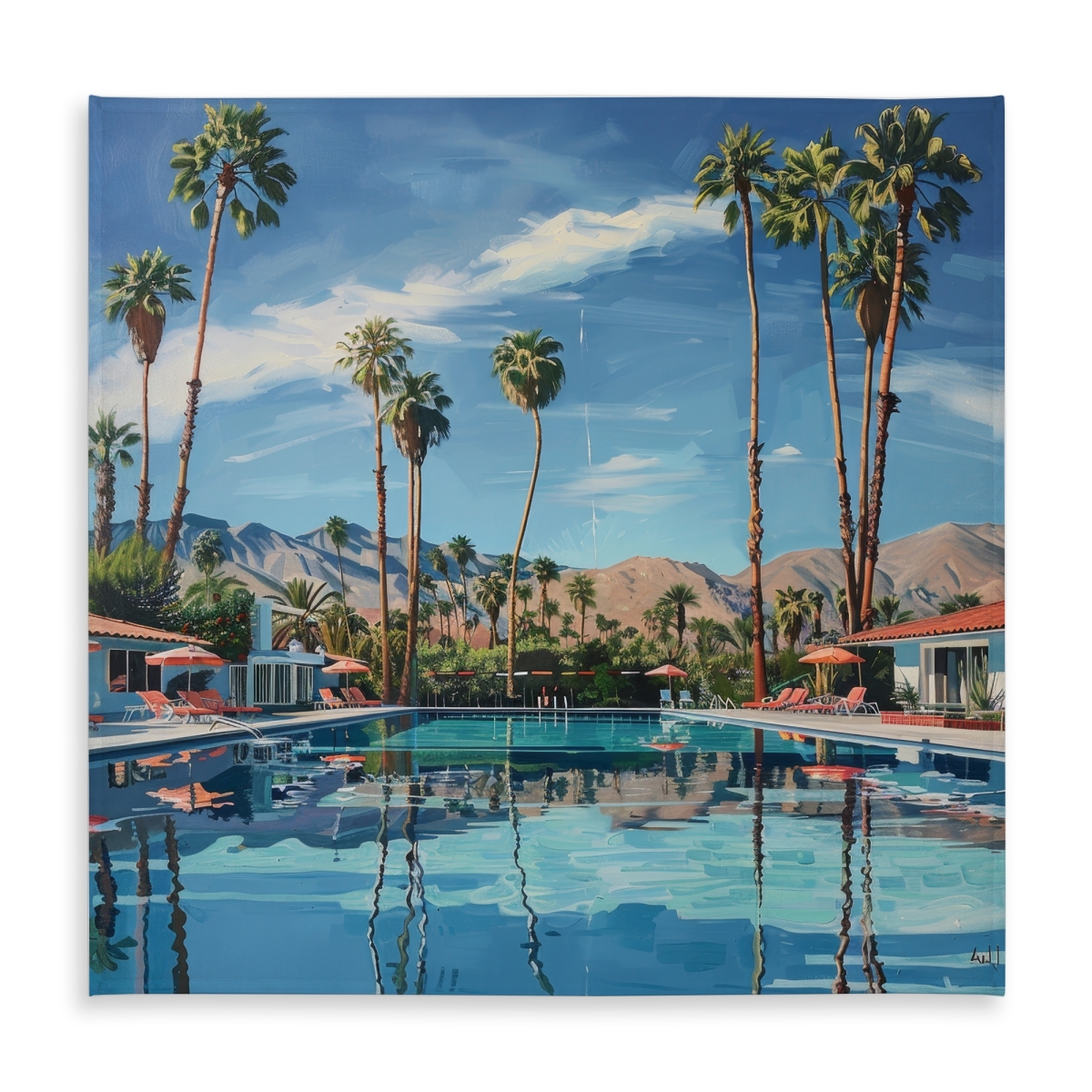 Picture of Begin Home Decor C1TC58588QQ820 58 x 58 in. Palm Trees Tablecloth - Perfect Indoor & Outdoor Home Decor