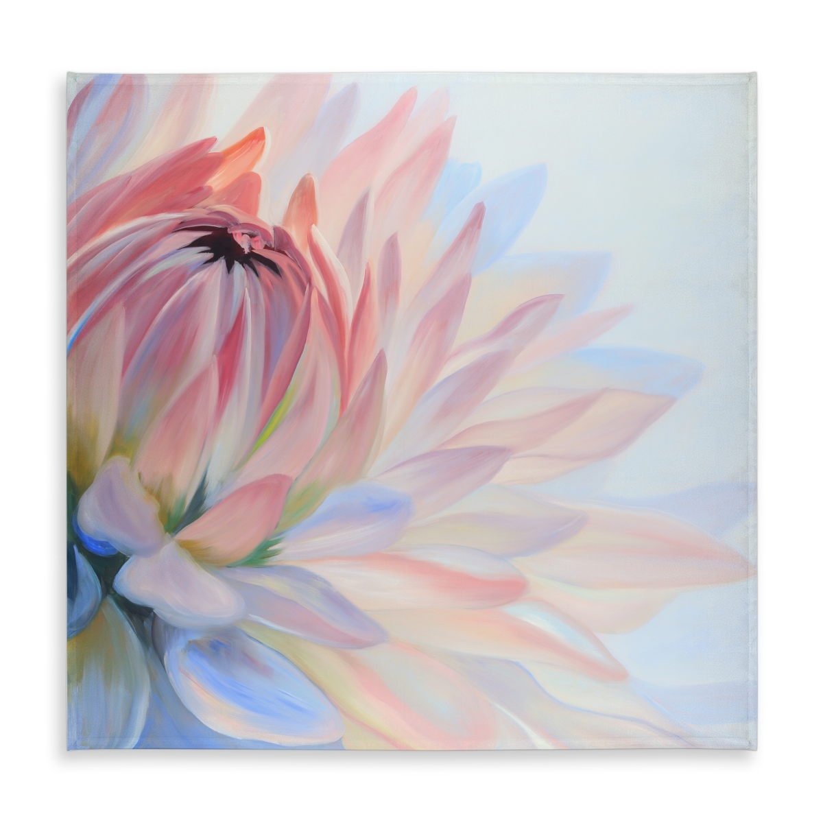 Picture of Begin Home Decor C1TC58581S991W 58 x 58 in. Exotic Botanical Blue Tablecloth - Lotus Pastel Flower Decor