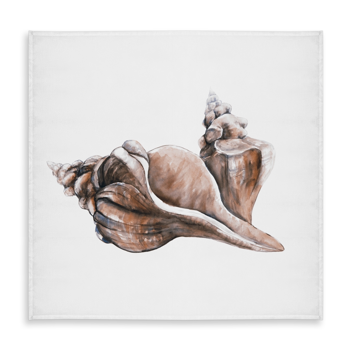Picture of Begin Home Decor C1TC5858N95U9N 58 x 58 in. Coastal Coral Horse Conch Seashells Tablecloth - Indoor & Outdoor