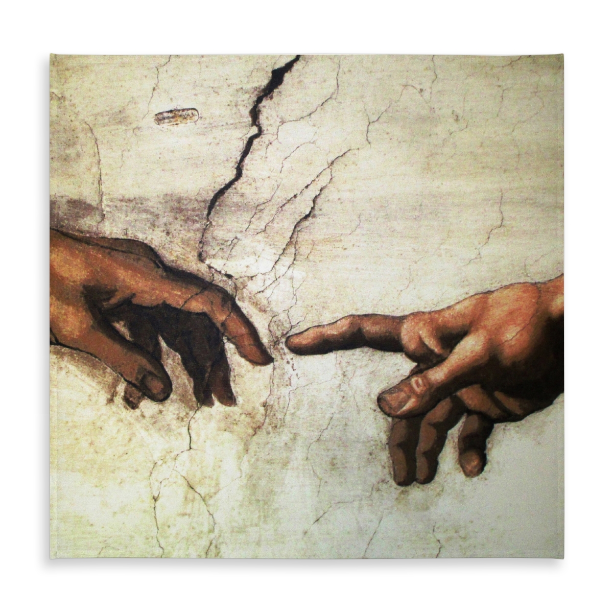 Picture of Begin Home Decor C1TC58588L3P27 58 x 58 in. Michelangelo Creation of Adam Tablecloth - Indoor & Outdoor Decor