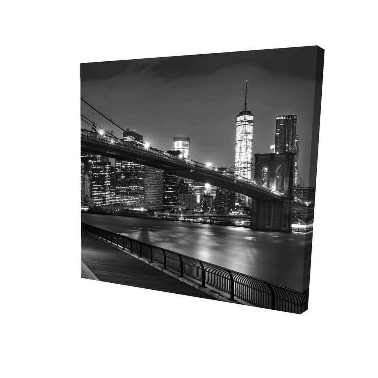 12 x 12 in. City Under The Night-Print on Canvas