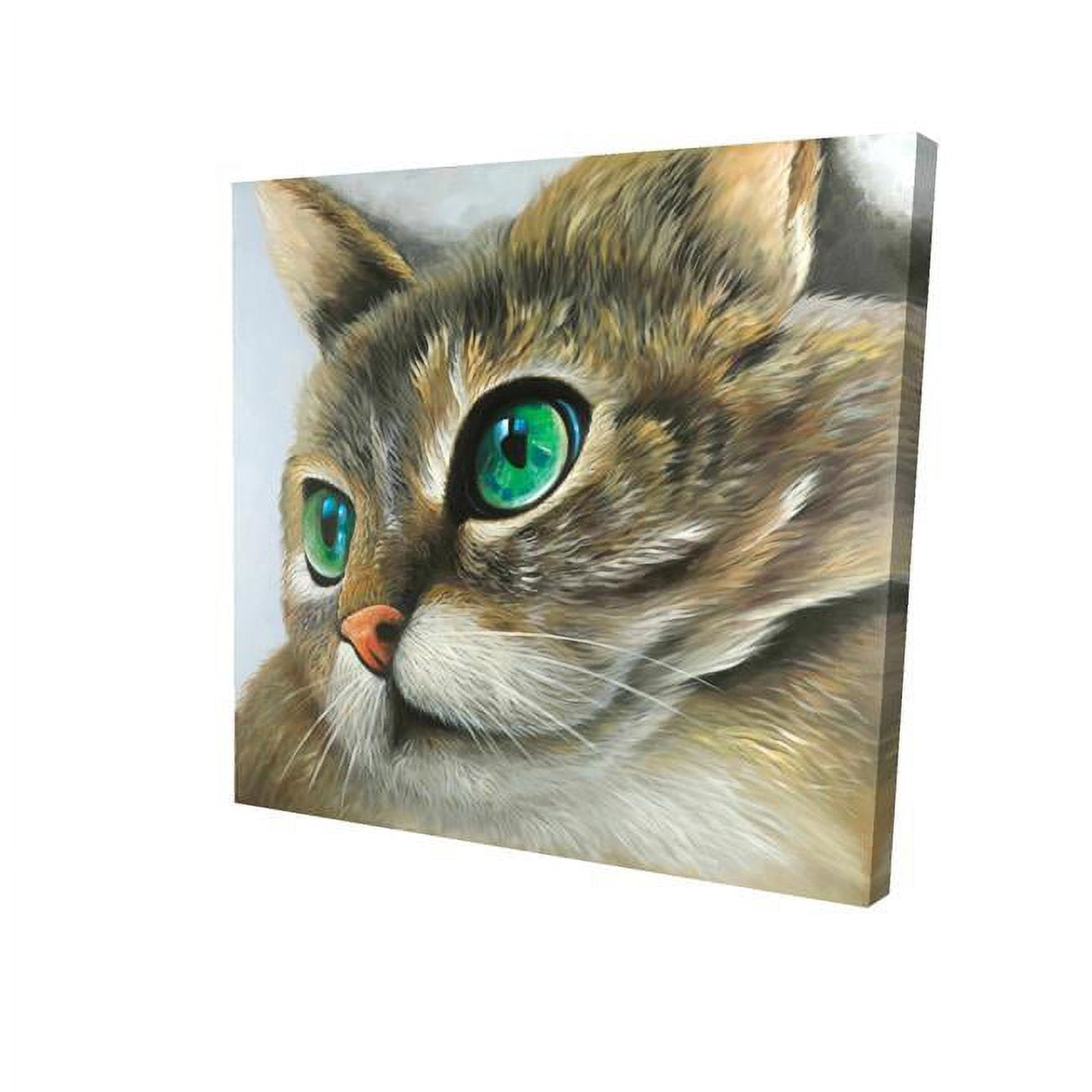 16 x 16 in. Peaceful Cat Portrait-Print on Canvas