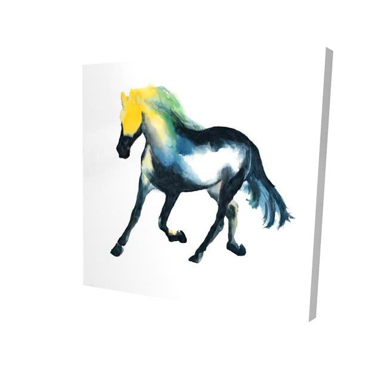 16 x 16 in. Galloping Horse-Print on Canvas