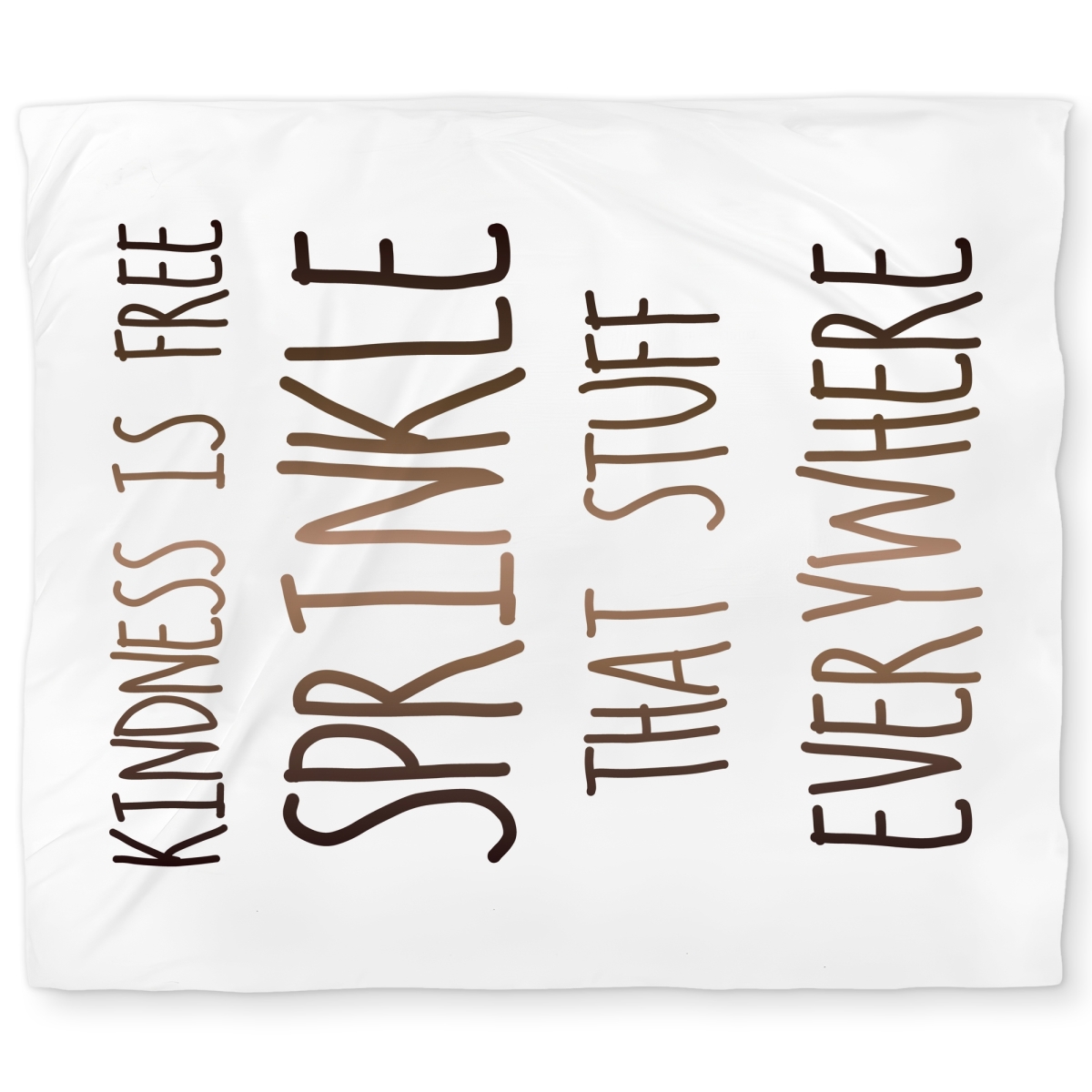 C1DCKSW063EUKW Kindness Is Free Gold King Size Duvet Cover - Sprinkle That Stuff Everywhere