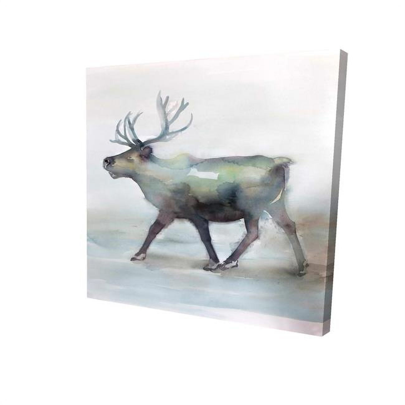16 x 16 in. Caribou-Print on Canvas
