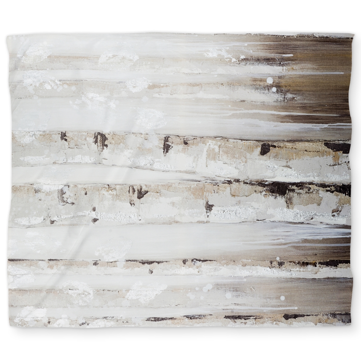 C1DCKSW0V2PFS4 Abstract White Birches King Size Duvet Cover - White Landscape Decor
