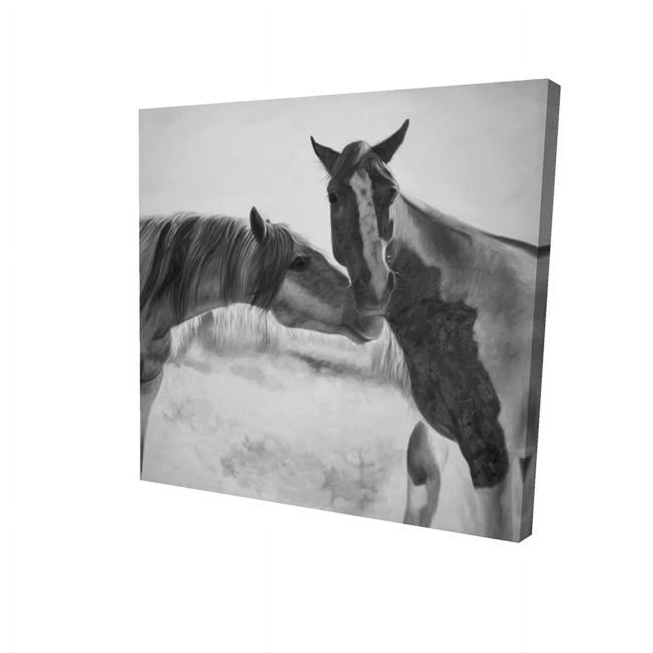 16 x 16 in. Horses Lover-Print on Canvas