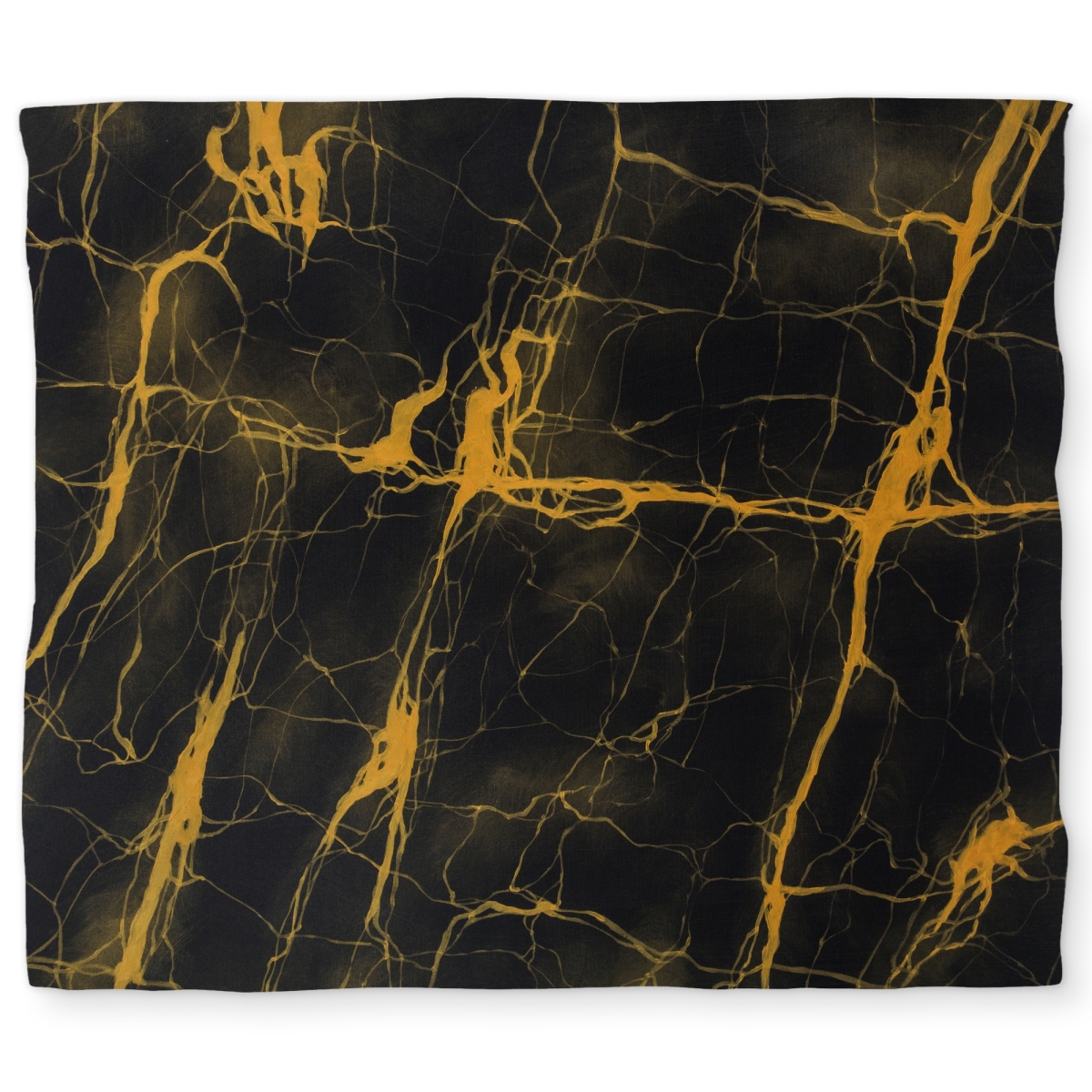 C1DCKSW0GP8DNT Black & Gold Marble Texture King Size Duvet Cover - Abstract Office Decor