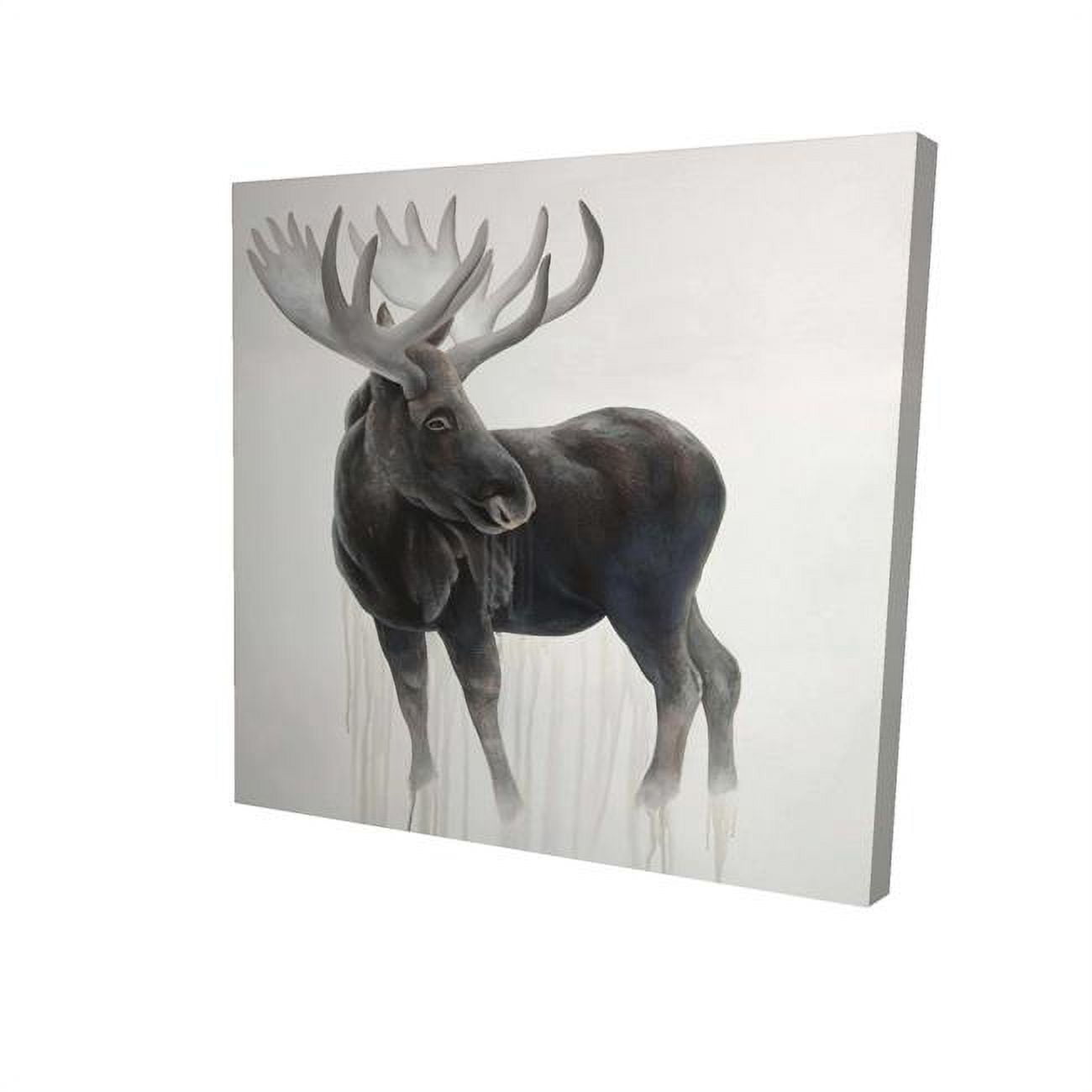 16 x 16 in. Bull Moose-Print on Canvas