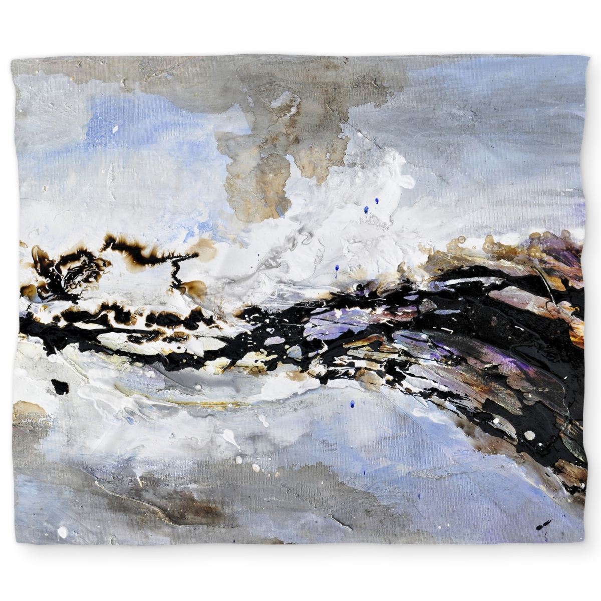 C1DCKSW0C97RB3 Texturized Abstract Wave King Size Duvet Cover - Industrial Waves Decor